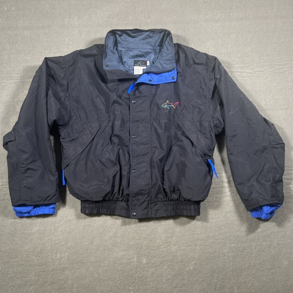 Greg Norman GTX Jacket Men's Size Large Black Golf Jacket Golf Vintage